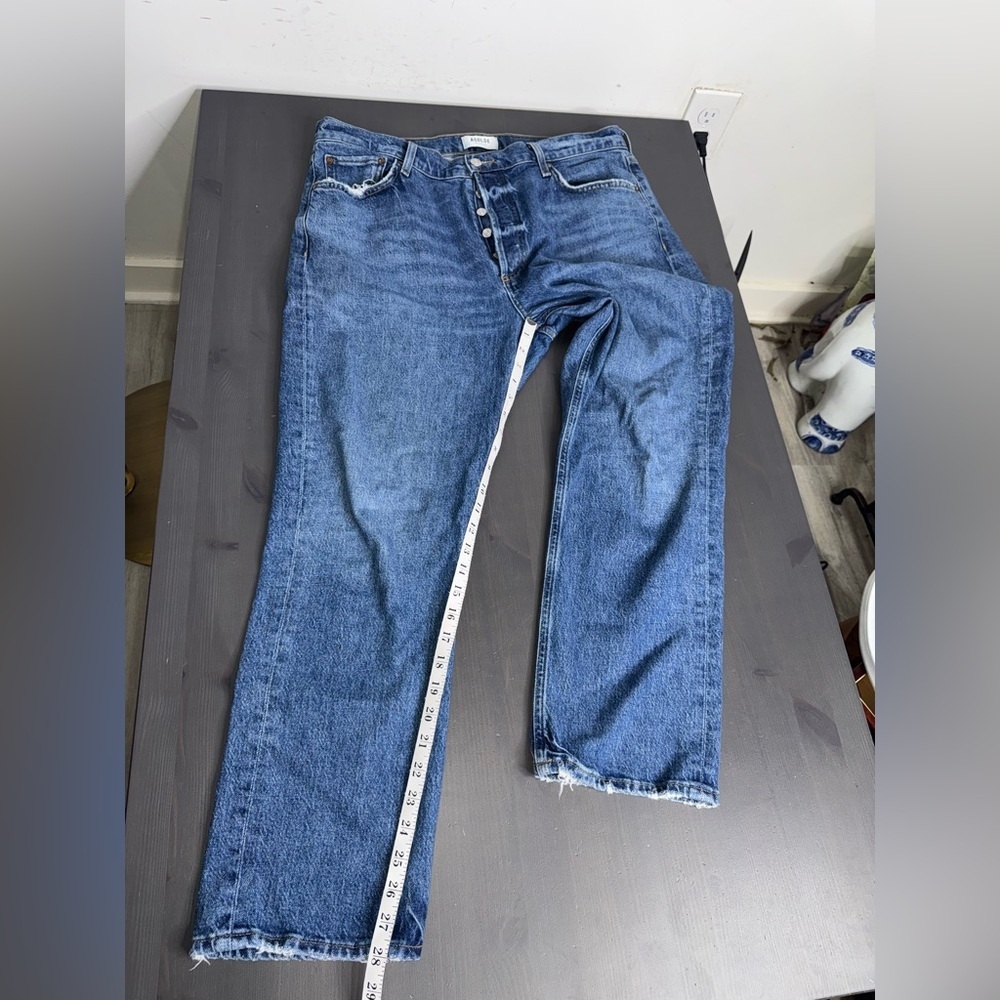 Agolde Riley Long Buttonfly Jeans - Picture 9 of 9